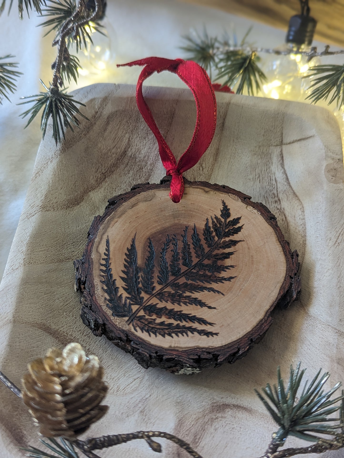 Fern ornament